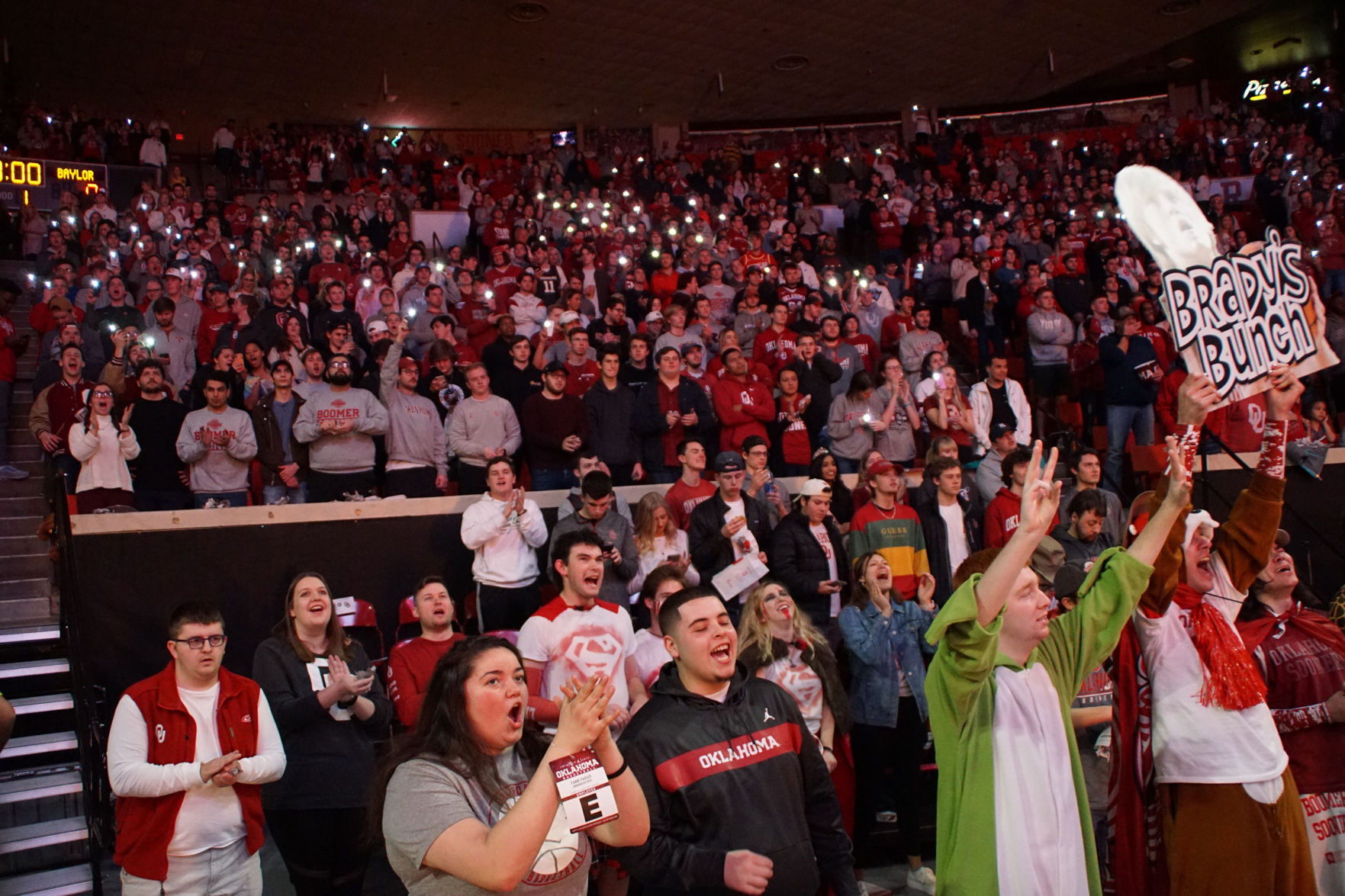 OU student section cheers